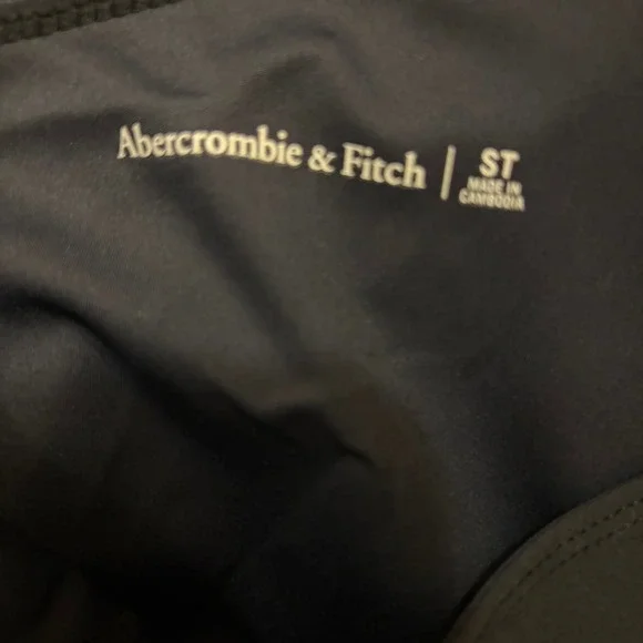 Abercrombie & Fitch Black One Shoulder Traveler Mini Dress Built-in Shorts ST - Picture 3 of 5